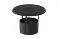 Caperuza chimenea simple pared anti-lluvia Pellet Ø80mm acero inoxidable AISI 316
