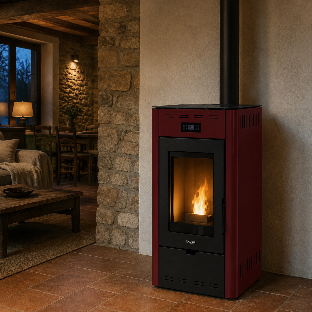 Estufa de pellets LASIAN AUDAX 6 kW