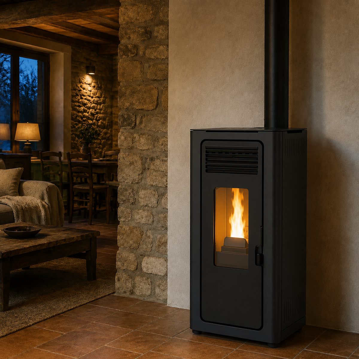Estufa de pellets LASIAN AUDAX 8 kW