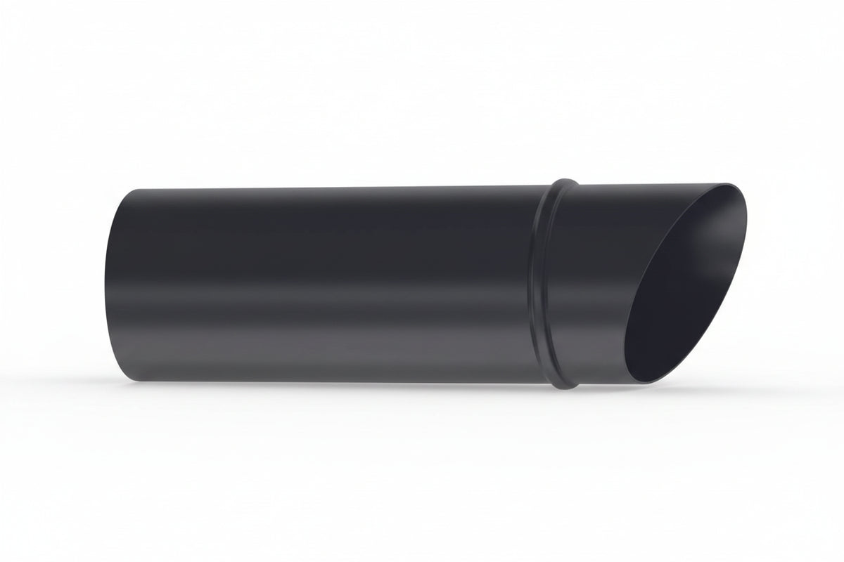 Terminal horizontal simple pared Pellet Ø80mm acero inoxidable AISI 316